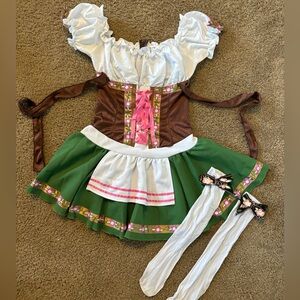 Oktoberfest Gretchen Beer Girl Costume Size S
